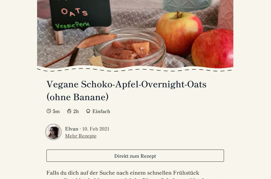 A screenshot of a recipe